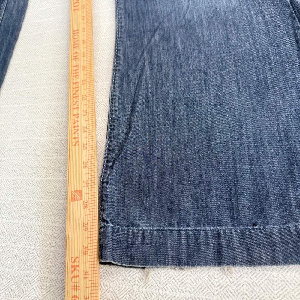 American Eagle Women 10 Reg Wide Leg Jeans Medium Wash Cotton Denim - Picture 3 of 7